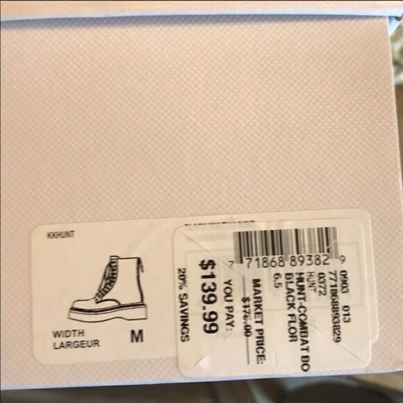 KENDALL & KYLIE FLORAL COMBAT BOOTS.  NEW - Picture 7 of 8